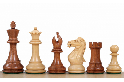 Piezas de ajedrez Stallion Acacia/Boj 3,5''
